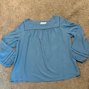 Time and Tru Boho Blue Top XL 16/18